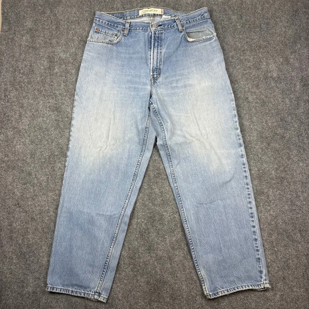 Levis 560 Jeans Mens 36x30 Blue Light Wash Comfort Fit Loose Tapered Denim 0404